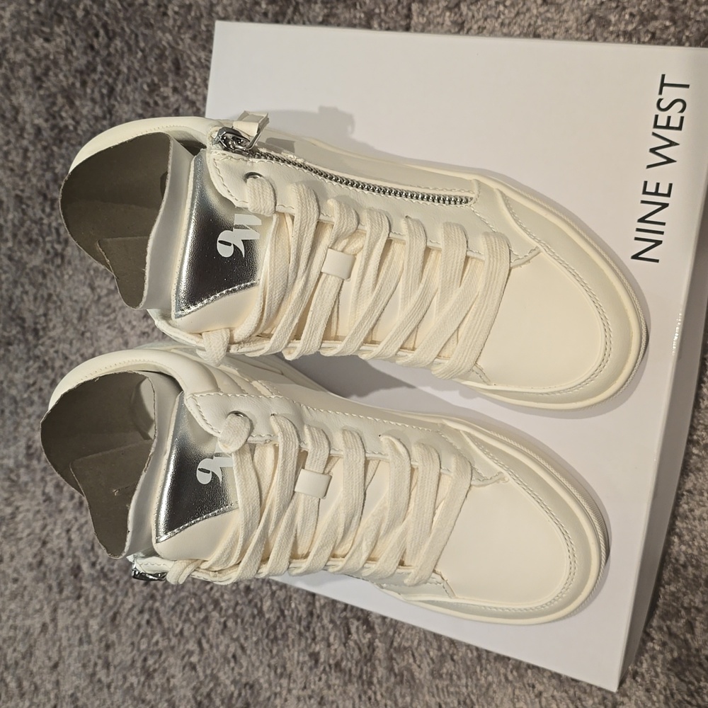 Nine West High Top Hidden Wedge Sneakers